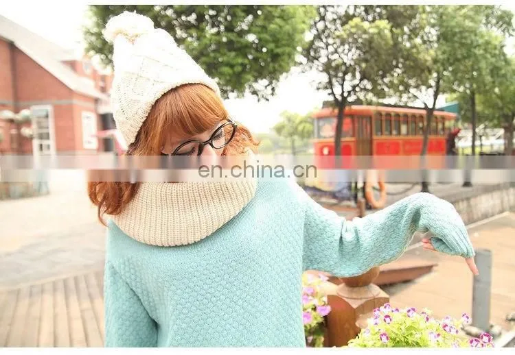 2018 wholesale hot selling fashion warm infinity loop knitted scarf