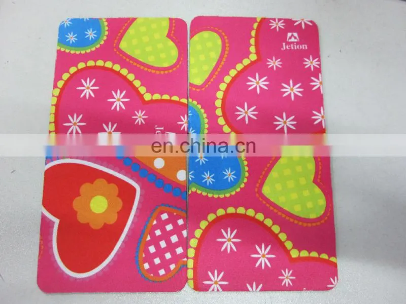 Personalized anti-skid rubber and polyester mug coaster for cup