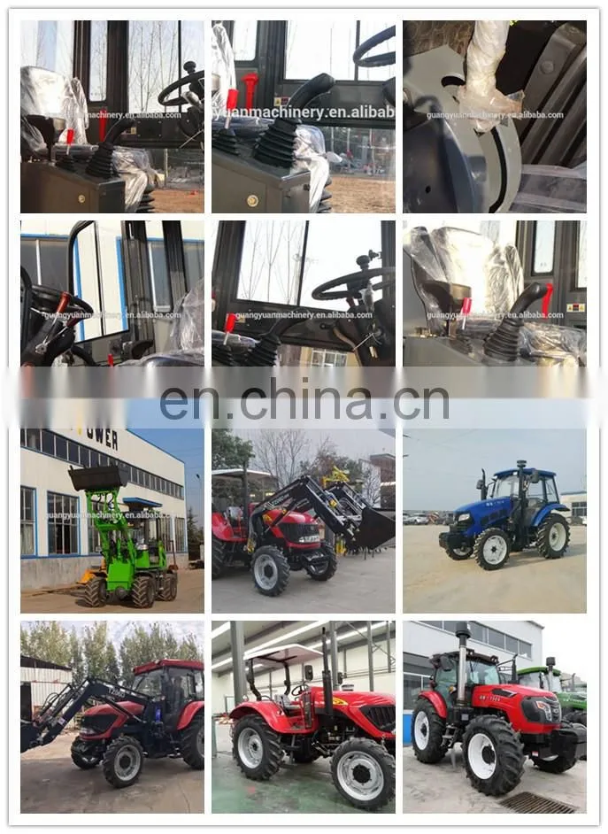tractor loader and backhoe with mower