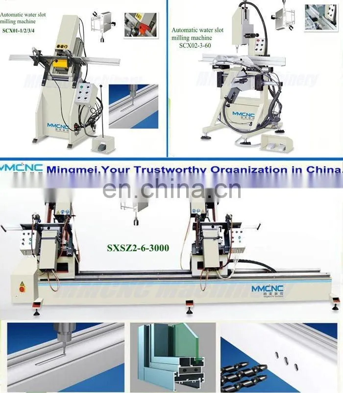 upvc window production line PVC Window Door Making Machine small 4 axis cnc milling machine