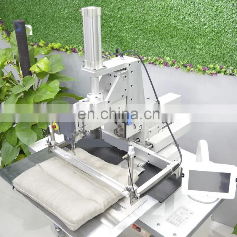 Automatic Pillow cushion circle tacking car sea sewing machine