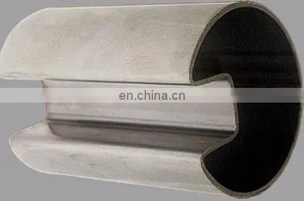 ASTM A554 standard stainless steel 316L/304/20310S round/flat grooved tube slotted pipe
