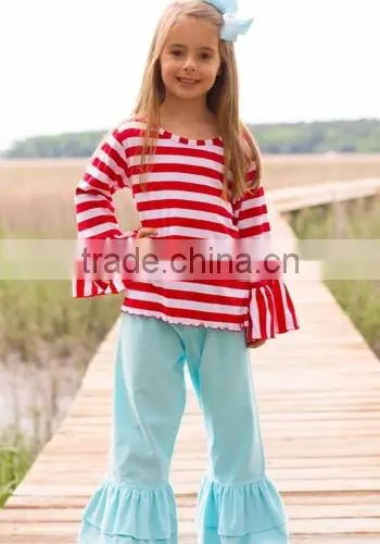 Bulk wholesale kids clothing children festival clothing set boutique girl clothing 2015 fall