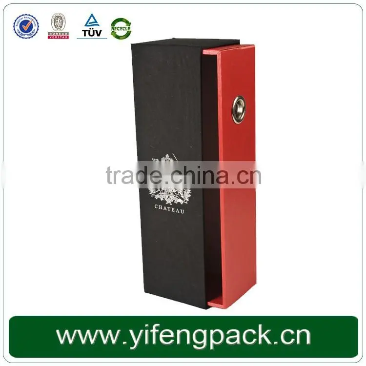 two bottle sliding wine box champagne packaging drawer box