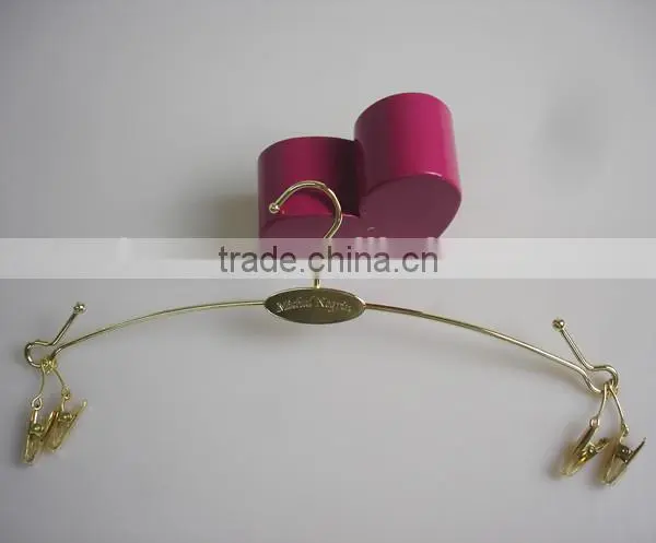FM-54 Cute metal bra hanger with mini clips