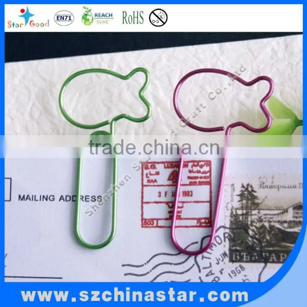 Kind of animal shaped paper clips in printing card and opp bag