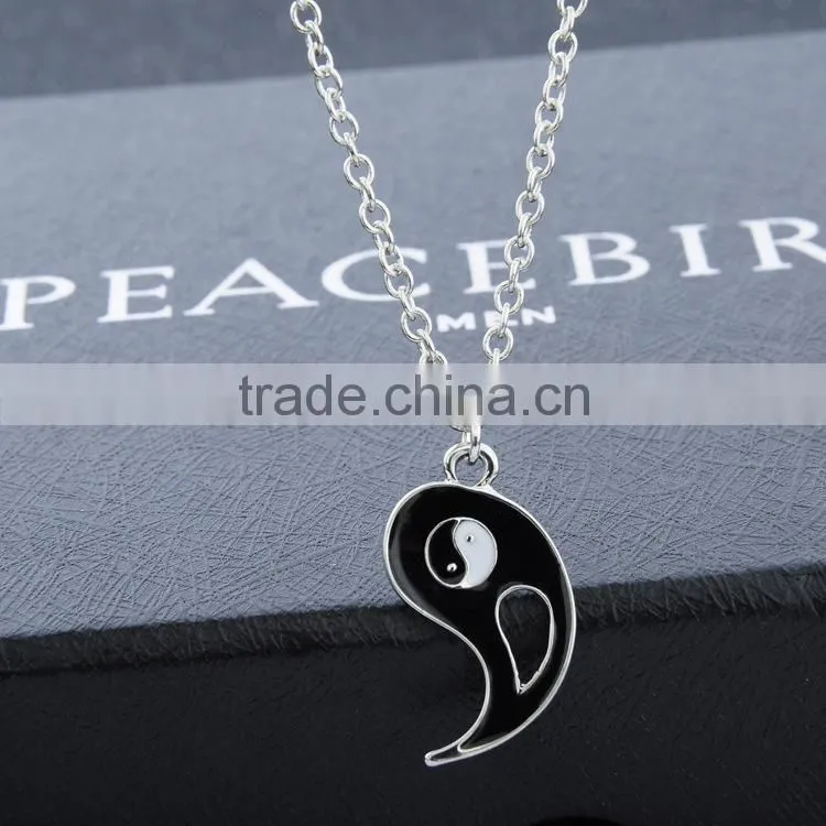 2015 hot sale classic yinyang couple necklace