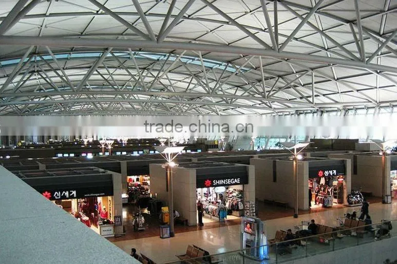 Professional design light steel fabrication airport construction