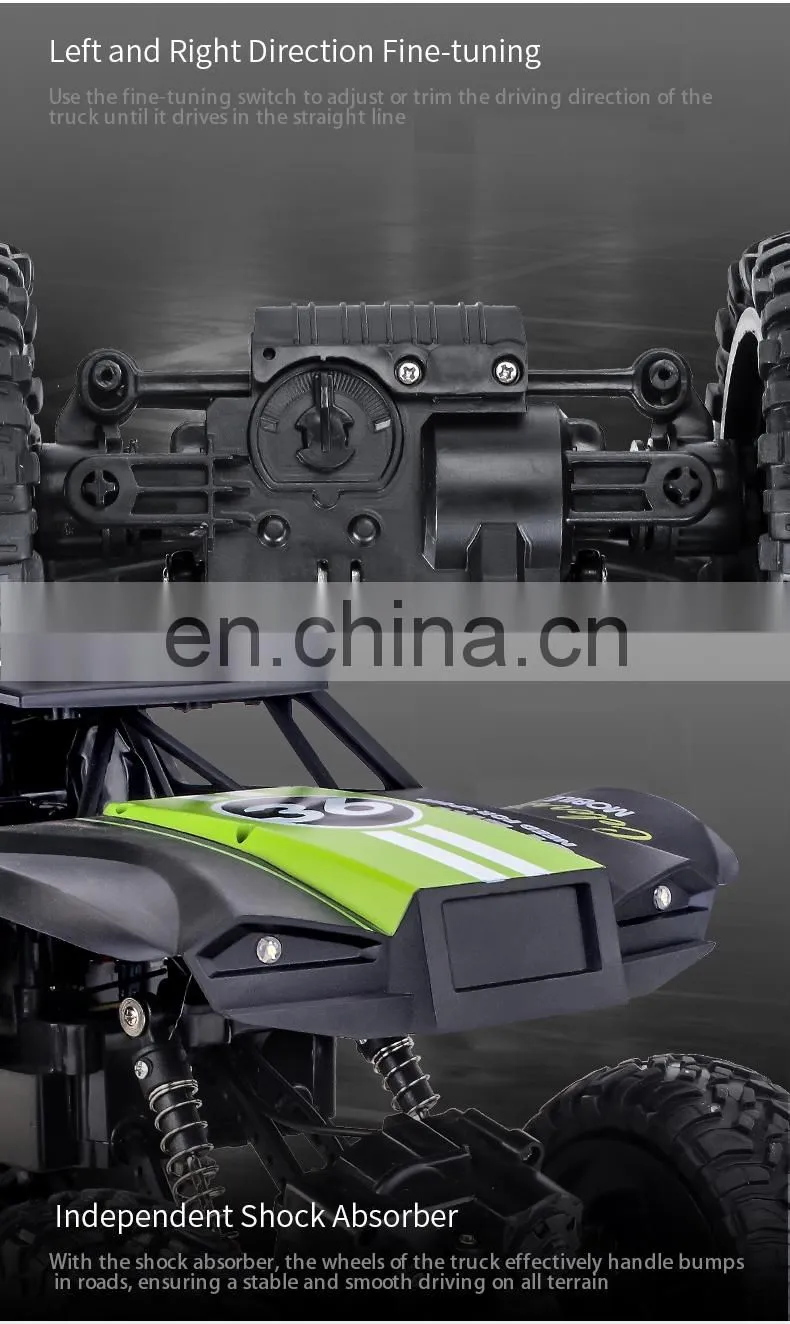JJRC Q101 Big Rc Car Six-Wheel Drive Climbing Remote Control Cars 1/10 Off-Road Vehicle Children Outdoor Toy Gift