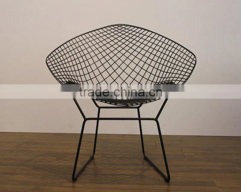 Chromed plated frame living room furniture bertoia chair