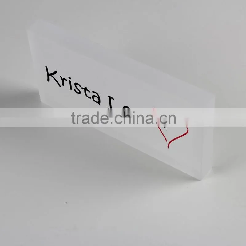Frosted Acrylic Block Cube Acrylic Ice Block Solid Acrylic Logo Blcok RL014