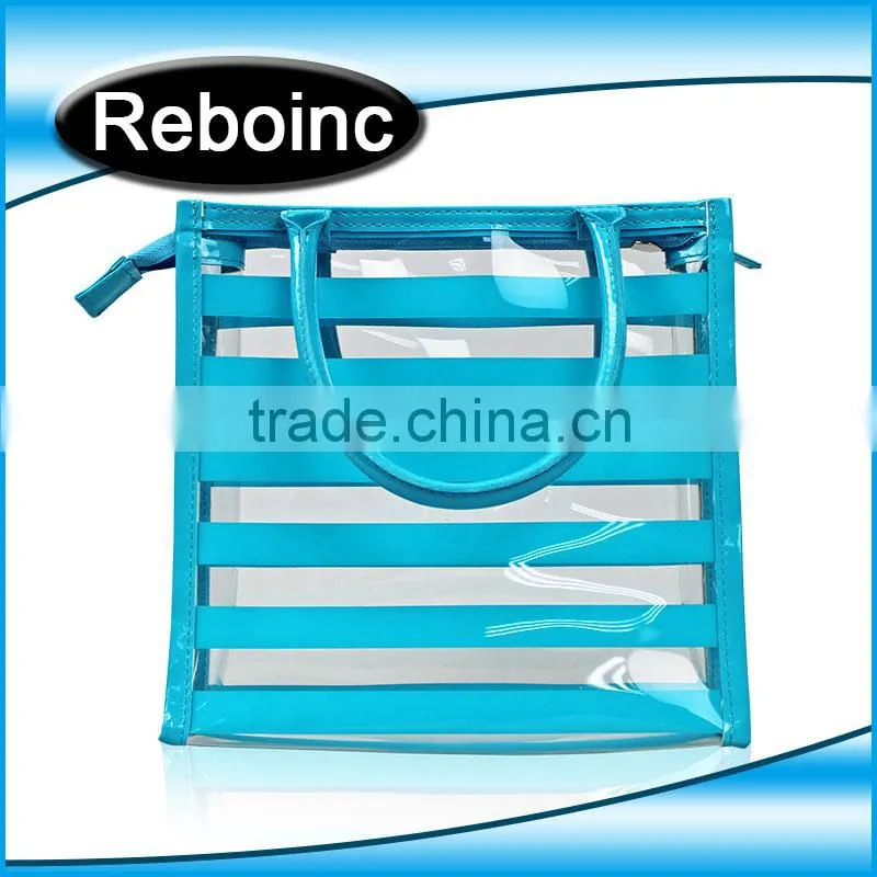 Waterproof pvc beach bag pvc tote bag handle shoulder strap sand beach bag vinyl pvc