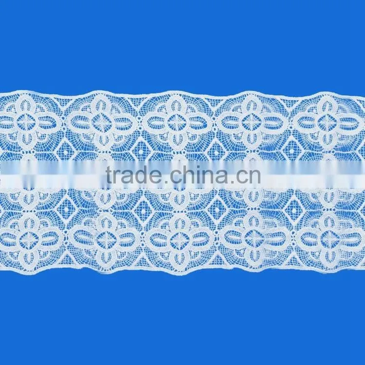 Economical custom design affordable white crochet floral lace collars neck trimming in white color