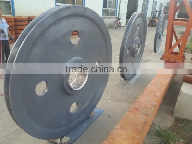 Wire rope cable steel guide pulley wheel
