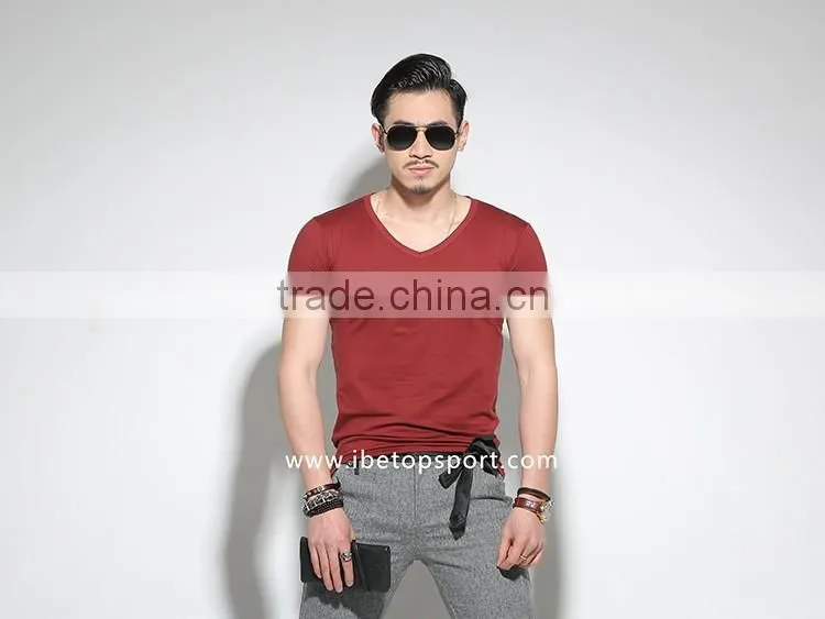 2015 New Model Men's T-shirt Cotton T-shirt with High Quality