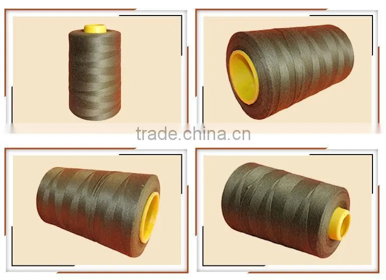 Alibaba China 100% spun polyester sewing thread 20S/2