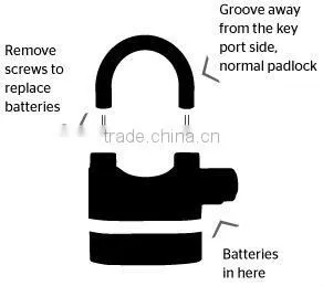 2013 Smart 110db Alarm Lock electronic padlock