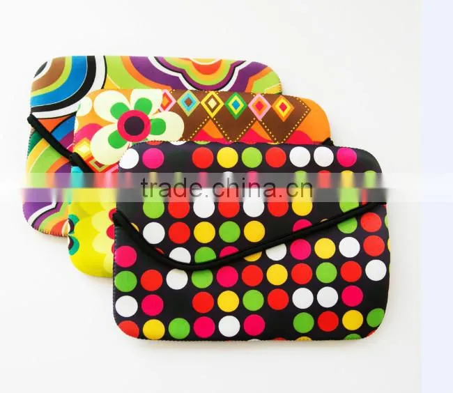 2015 newest colorful neoprene case with Portable belt, notebook case, for SBR tablet case,