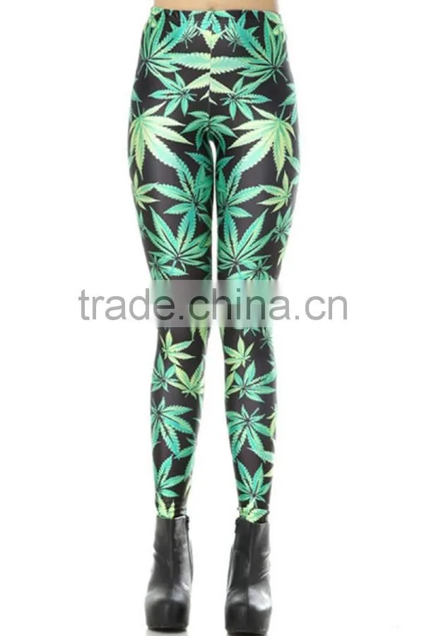 95% Polyester 5% spandex wholesale custom printed leggings for sale
