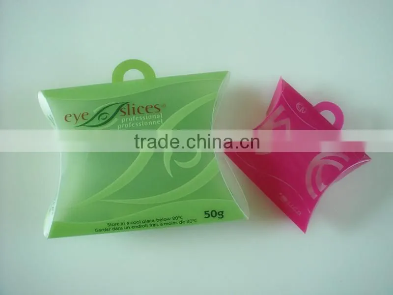 PVC pillow packaging clear custom plastic pvc package box