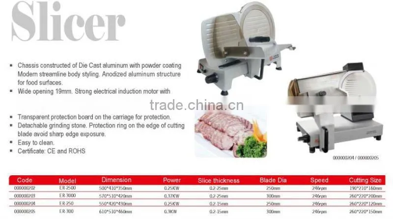 Semi Automatic Meat Slicer