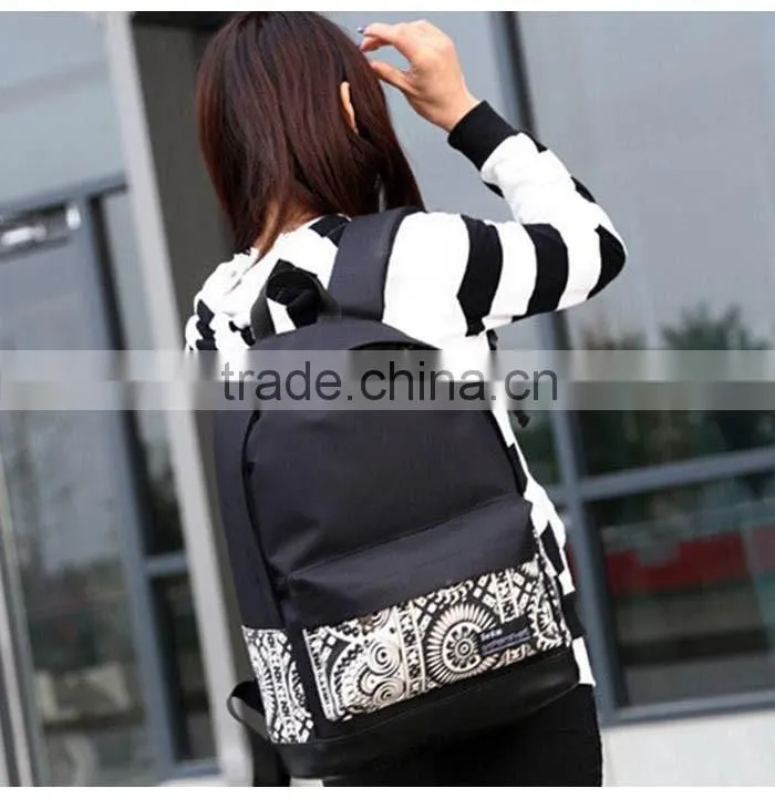 2016 New Chinese style school bags girls&boy canvas backpack men's travel bags women backpacks