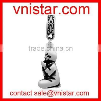 Vnistar stainless steel made Medusa charm pendant for european jewelry making T309P