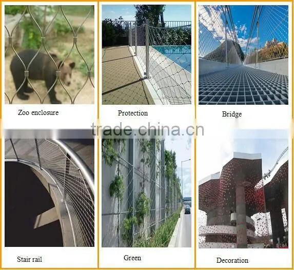 Stainless steel woven type fencing mesh
