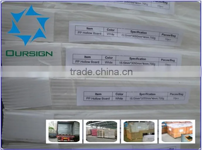 waterproof pp corrugated plastic sheet