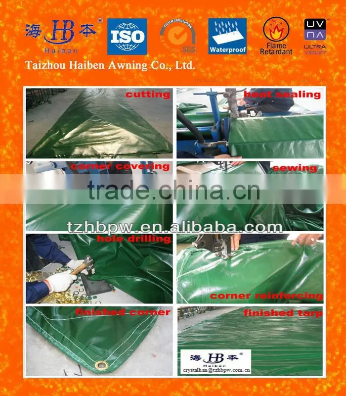 PVC Truck Tarp With Metal Rings