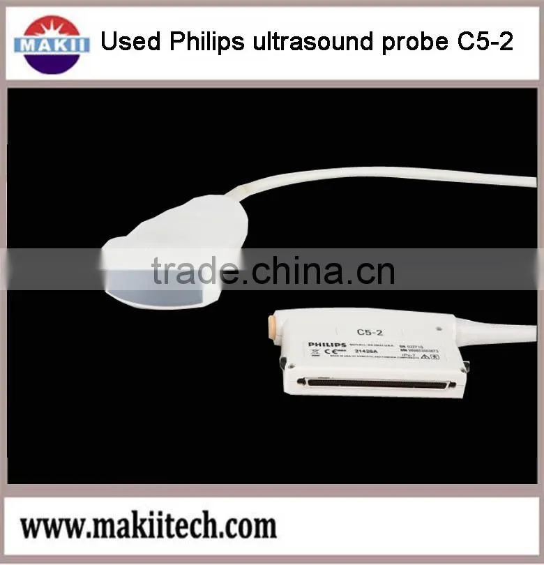 used Philips color doppler ultrasound probe C5-2