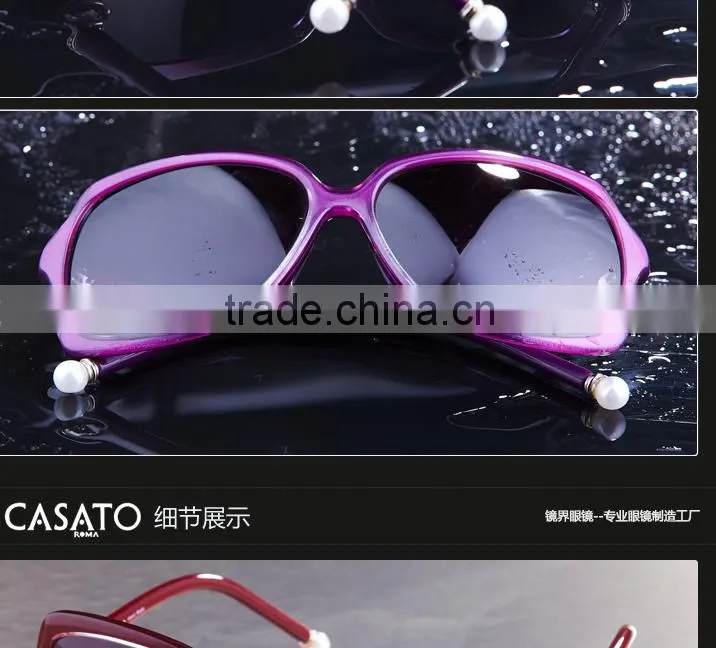 CASATO Oversized UV Polarized Acetate Sunglasses For Women