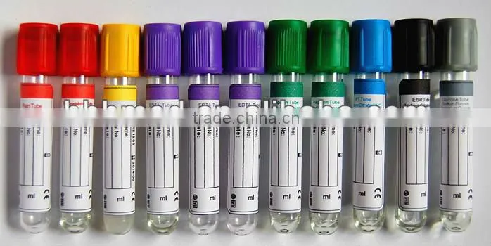 Plastic red blood tube without activator