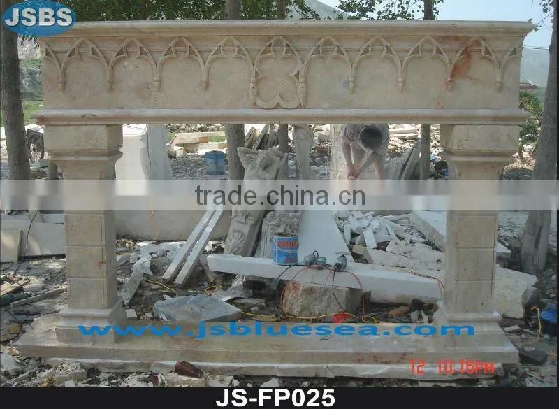 Red marble statue friepalce mantel