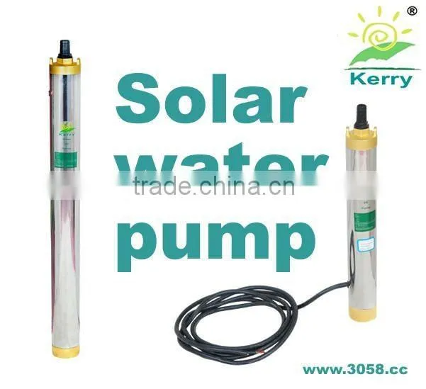 Without inverter submersible low-carbon lightweight solar pump for 100m deep well
