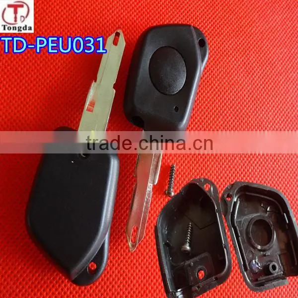 Tongda car key TD-PEU042 KEY.no logo , high qualty 2 button SX9 key for peugeot with big holes