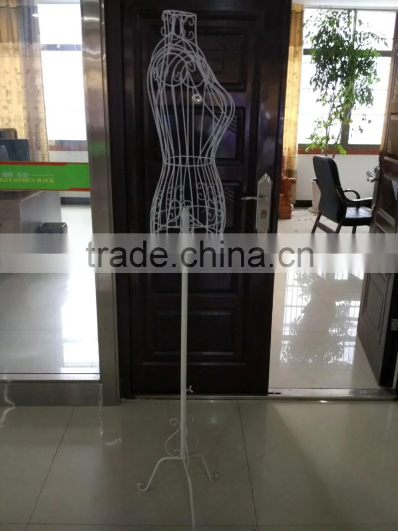 Cheap half-body female mental white mannequin dress show factory