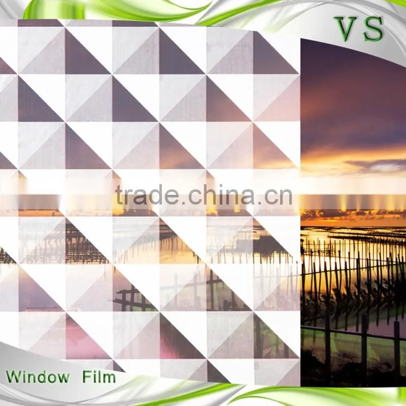 new design white triangle PET gradation film vars window tint tinted plastic roofing sheet