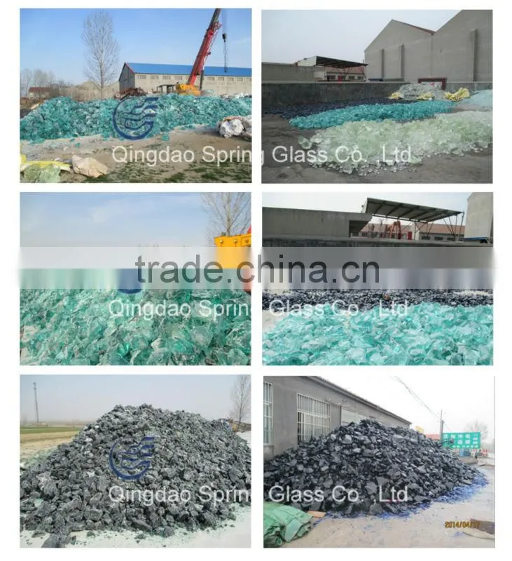 colourful decorative glass chunks