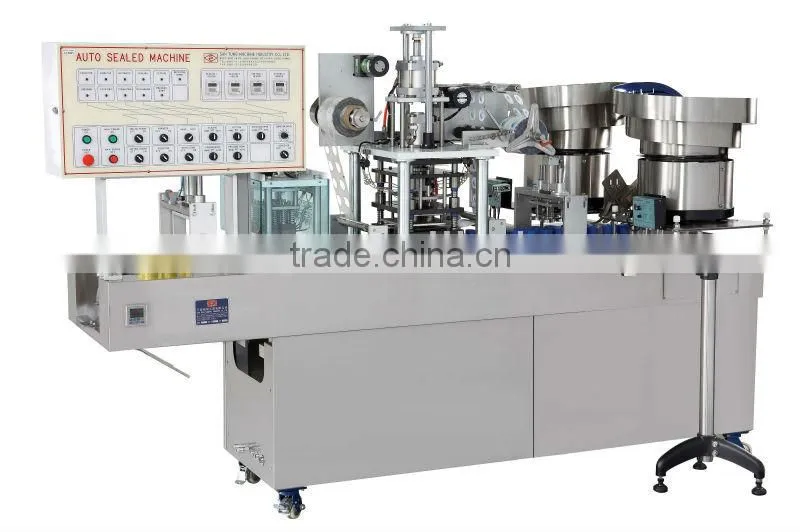 Automatic 5 gallon cap label sealing machine