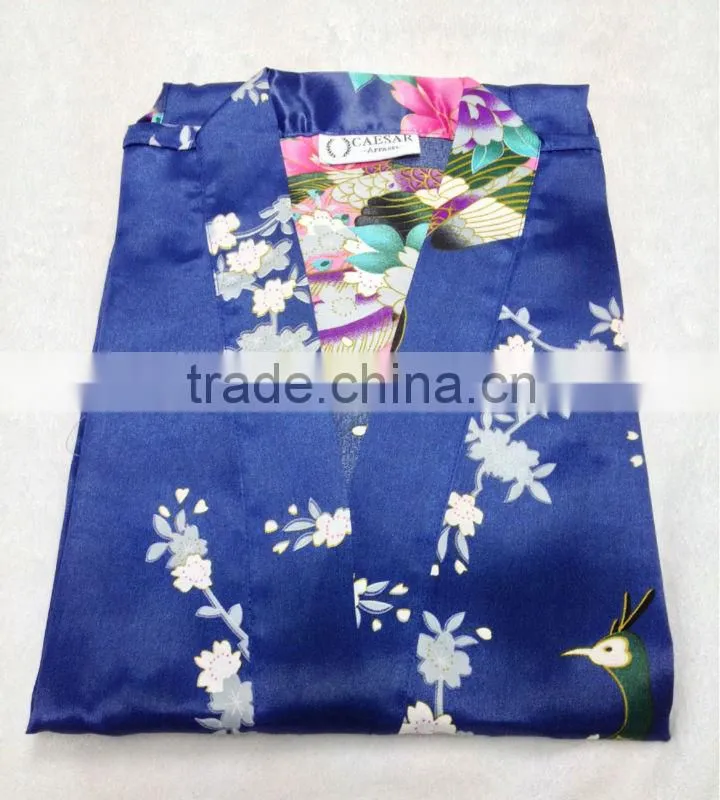 NEW Women Silk Satin Pajama Sleepwear Short Night Gown Robe Lady Dress Colorful