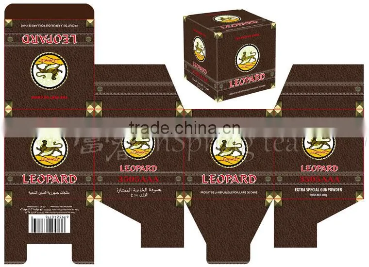 LEOPARD Chinese Green Tea Extra fin Gunpowder 3505AA