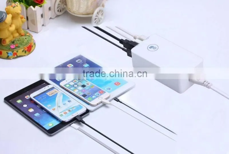 China supplier wholesale 5V 2.1A 4 ports desktop-size smart USB travel charger