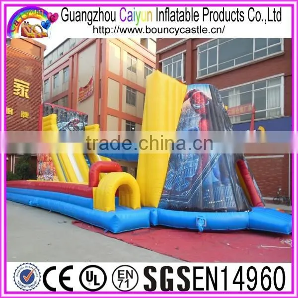 Gaint inflatable obstacle course for outdoor,Spider man inflatable obstacles