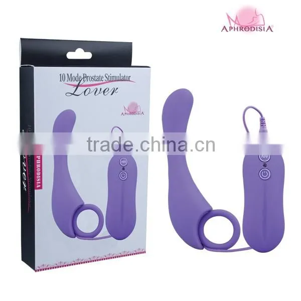 Adult Toys Black Silicone Vibrating Anal Sex