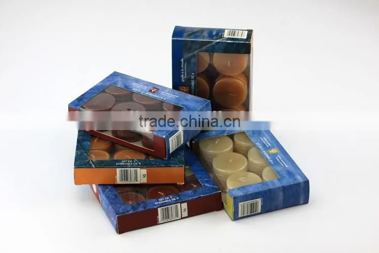 long burning time paraffin wax tealight candle