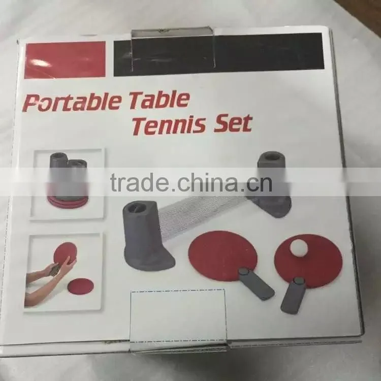 NEW 2016 Portable Table Tennis Set Hign quality Adjustable Tabletop Tennis Sport equipment