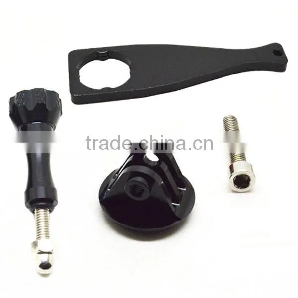 Aluminum Alloy Bicycle Headset Mount Adapter with Screw & Wrench Spanner For GoPro Hero 4/3+/3/2