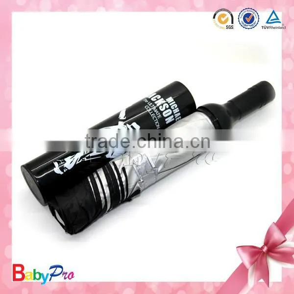 2015 Hot Sale Promotion Wine Bottle Shape Umbrella Folding Umbrella