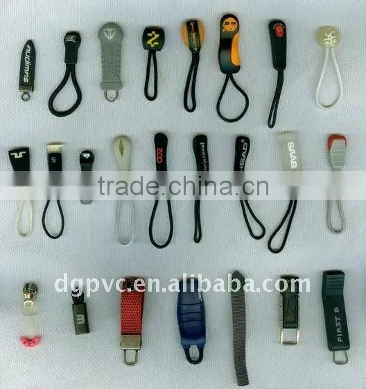 Good style Transparent zipper head,pvc zipper puller,zipper top